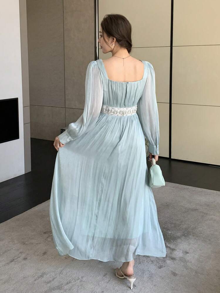 Women's Elegant Long Dress, Suitable For Spring/Summer, Valentine's Day, Wedding, Party, Formal Occasion, Slim Fit, Commuting Sundress