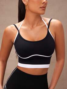 Lumalex 休闲运动背心，简约时尚，日常健身穿着 - 黑色 - 查看 1