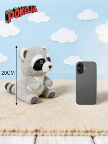 Cute Shape Of Raccoon Panda And Elephant Style Plush Toys With Mink Fur Super Soft Short Plush Material Handmade Dolls Fiber Filled Crochet Dolls The Perfect Gift For Parents - Multicolor - View 5