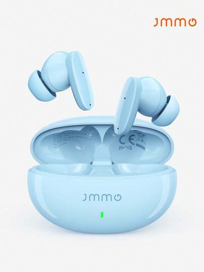 JMMO Wireless Earbuds With Premium Sound, 5.3 Auto Pairing Ear Buds With Long Playtime Light Weight Waterproof Wireless Headphones For IOS And Android, Suitable For Sports Workout