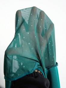 SHEIN CURVE+ Áo nữ dài tay cỡ lớn, trang phục thường ngày thoải mái. - Màu xanh lá cây đậm - Xem 10