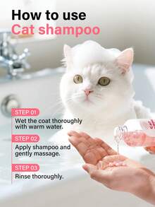 Champú de gato con fragancia - Frescura duradera, fórmula equilibrada en pH y sin lágrimas para un pelaje suave y aroma calmante, cuidado delicado para piel sensible - 150ml - Ver 4