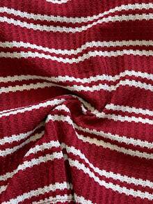 Soleia Women's Pink Striped Crew Neck Short Sleeve Casual T-Shirt Women's Ditsy Floral Blouse Women's Ruffle Sleeve Blouse Casual Outgoing Short Sleeve Top Cute Short Sleeve Top Red And White Top Cute Short Sleeve Tops Summer Tops Women Knit Tops Summer Casual Tops Spring To Summer Valentine's Day Carnival Carnival Costume  Party Beach Wedding - Multicolor - View 7