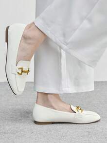 CUCCOO BIZCHIC Women Casual Versatile Commute Simple Flats For Christmas Valentine's Day - White - View 3