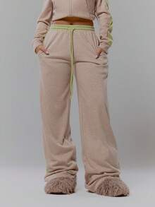 MUSERA Low Rise Straight Leg Joggers Co-Ord Bottom Only Streetwear Coolgirl Winter Sexy Casual Odd Drift - Multicolor - View 2