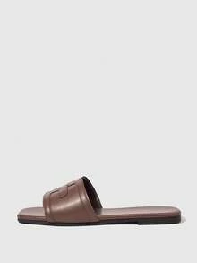 Women's Casual Versatile Slip-On Flat Shoes - Coffee Brown - View 2