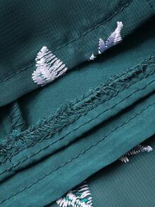 DAZY Đầm midi không tay đính sequin họa tiết hoa thanh lịch dành cho nữ, đầm dự tiệc cưới mùa hè. - cái hồ màu xanh - Xem 7