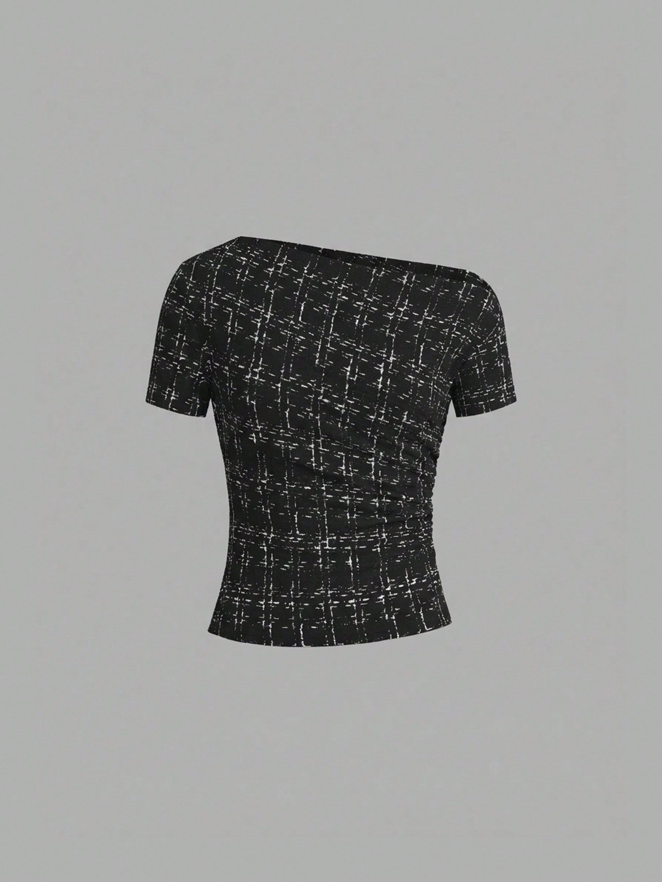 Ellevyn 3 قطع تيشيرتات نسائية بياقة غير متماثلة مط...