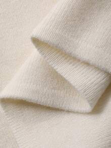 DAZY 女士不对称设计冰丝短袖针织T恤，收腰修身吊带背心，夏季新款 - 白色 - 查看 7