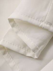 DAZY Women's Elegant Lace Patchwork Belted Mid-Length Dress, Spring/Summer Wedding Guest Dress - Beige - View 8