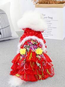 PETSIN Áo khoác và áo hoodie nhung mềm mại mùa Thu/Đông cho thú cưng – Áo len ấm áp mềm mại với khóa cài tiện dụng cho chó, mèo và các động vật nhỏ, thích hợp mặc trong nhà và ngoài trời. - Nhiều màu - Xem 5