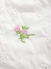 Muvela 2026春夏度假风弹力腰直筒刺绣镂空纹理面料女裙 - 彩色 - 查看 5