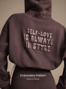 GLOWMODE 日常羊毛柔软保暖凉爽轻盈宽松版型可调节风帽抽绳下摆运动衫连帽衫秋冬日常休闲