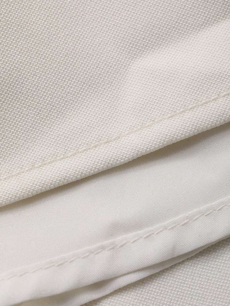 Women's Elegant Lace Patchwork Collar Puff Sleeve Belted Dress, Summer Wedding Guest Dress Sundress