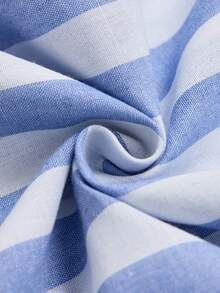 Faunlyn Women's Vacation Striped V-Neck Ruffle Hem Sleeveless Casual Dress Vacation Outfits Women Vacation Dresses Holiday Outfits Casual Dresses For Women Casual Long Dress Cotton Dresses For Women Striped Dress Summer Dress Going Out Outfits Blue And White Striped Dress Summer Sundress Women Summer Casual Dress - Blue and White - View 7