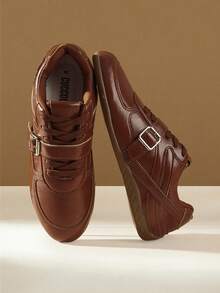 CUCCOO EASI Giày thể thao nữ buộc dây, kiểu dáng thường ngày, đa năng và thoải mái. - màu nâu - Xem 6