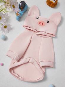 PETSIN 1 buah Hoodie Kostum Cosplay Hewan, Cocok untuk Anjing dan Kucing untuk Dipakai di Luar Ruangan - Dusty Pink - View 4