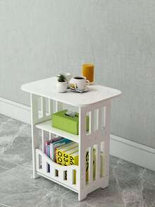 1pc Home Living Room Mini Small Square Table Creative Simplicity Small House Square Nordic Tea Table Bedside Table Small Table - Multicolor - View 3