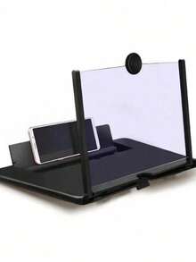 Kaca Pembesar Layar Ponsel dengan Lensa Ultra-HD - Kaca Pembesar Layar Universal untuk Menampilkan Layar Ponsel ke TV, Perlindungan Mata, Anti-Silau, Mode Lanskap & Potret Bebas Genggam untuk Film, Game, dan Video - Hitam - View 6