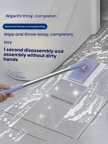 Cordless Spin Mop, Wet & Dry Microfiber Mop For Floor Cleaning, Compact, Reusable Pads, Perfect For Hardwood, Laminate - Multicolor - View 9