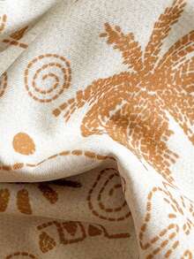 Swim Vcay Conjunto de Maiô com Estampa Tropical Feminino, Adequado para Praia e Férias - Laranja - Visão 7