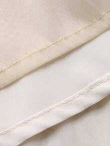 DAZY 女童春夏蕾丝拼接蝴蝶结装饰韩版长袖连衣裙 - 杏色 - 查看 3