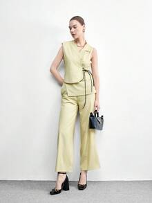 CUCCOO BIZCHIC Giày cao gót Mary Jane màu đen dành cho nữ, gót dày, kiểu Pháp cổ điển, da bóng, mũi vuông, khóa kim loại, hàng mới về mùa xuân/thu. - màu đen - Xem 2