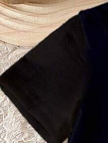 2 pièces/Set T-shirt à manches courtes et short pour tout-petits garçons, imprimé dégradé de lettres et graphiques, confortable pour le port quotidien, printemps/été - Multicolore - Voir 3