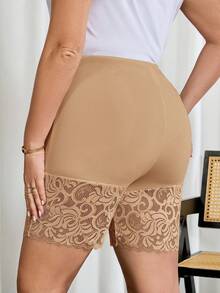 Reflora 2pcs/Set Plus Size Women's Leggings, Elegant & Versatile Black & White Leggings, Everyday Wear & Safety Shorts - Multicolor - View 2