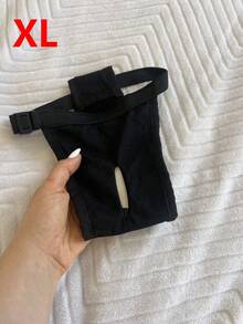 1条透气一次性卫生内裤，带可替换纸巾 - 黑色 - 查看 3