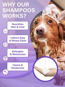 2-In-1 Lavender Dog Shampoo & Conditioner – Deep Cleans & Detangles, Leaves Coat Soft & Shiny With Calming Long-Lasting Scent - 100ml - View 4