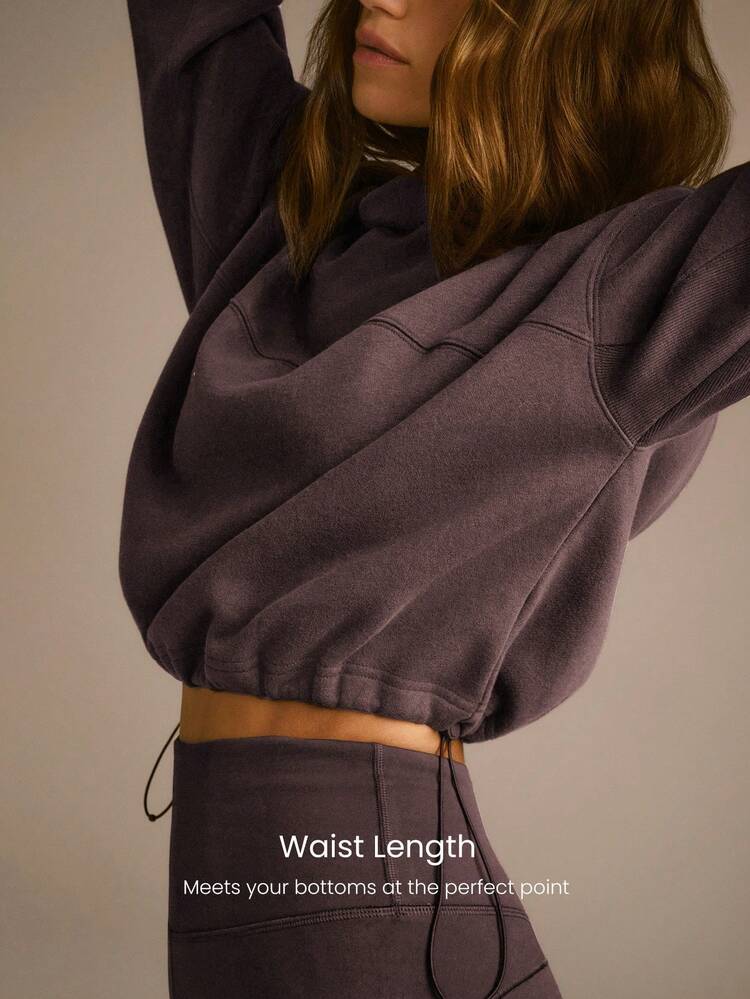 Everyday Fleece Soft Warm Chill Lightweight Relaxed Fit Adjustable Hood Drawstring Hem Sweatshirt Hoodie Autumn Winter Daily Casual