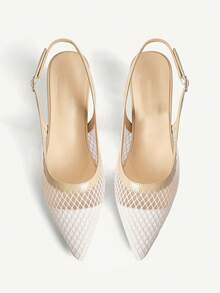 CUCCOO CHICEST Tacones altos de diseño con hebilla de punta fina, versátiles para uso diario - Albaricoque - Ver 8