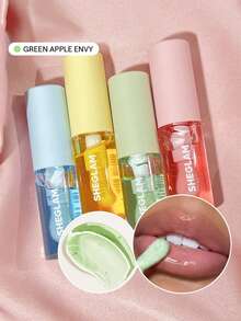 SHEGLAM Aceite Hidratante Para Labios Jelly Wow-Green Apple Brillo Labial Transparente Hidratante Envy Cuidado De Labios Voluminizador Y No Pegajoso Acabado Brillante Nutritivo Extracto De Manzana Verde CosméTicos LíQuidos Para Labios Brillo Labial De Invierno Para Navidad Y Lip Combo Marca Belleza Maquillaje Maquullaje CosméTica Para Mujeres NiñAs Perfecto Para Invierno Primavera Verano Ideal Para Y2K Elegante Moda Adecuado Para CumpleañOs DíA De La Madre Regalo Fiesta Listo Mejor Color - Green Apple Envy - Ver 13