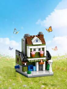 Pieces Big Size ABS Material Creative DIY Multicolor City Street Scene Building Blocks For Adults Home Office Decoration Model Kit Collectible Hot