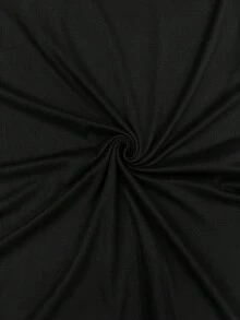Manfinity Homme Manfinity Hypemode 男士拼接T恤，绿色和黄色巴西足球运动元素及字母印花图案，撞色拼接短袖 - 黑色 - 查看 4