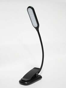 1 Buah Lampu Meja USB Dual-Color Temperature Pelindung Mata, Lampu Baca Mini untuk Pelajar di Asrama dan Penggunaan di Rumah, Lampu Jepit Kerja, Lampu Jepit Buku Isi Ulang - Hitam - View 5