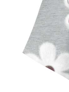 EMERY ROSE Floral Print Plus Size T-Shirt, Suitable For Vacation Spring - Multicolor - View 4