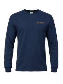 Columbia Men's Long Sleeve T-Shirt Blue - Navy Blue - View 1