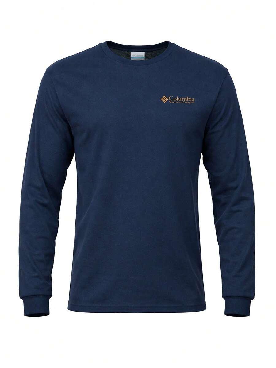 Columbia Men's Long Sleeve T-Shirt Blue - Navy Blue - View 1