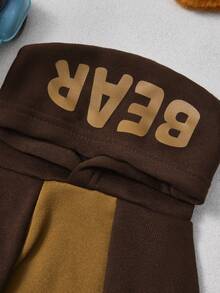 PETSIN 1 buah Sweatshirt Hoodie Hangat Bertema Hewan dari Polyester, dengan Cetakan Huruf, Cocok untuk Kucing dan Anjing, Baik di Dalam Maupun di Luar Ruangan. - Coklat - View 7