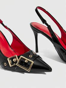 CUCCOO SZL Women Pumps Valentine's Day - Graphite Black - View 6