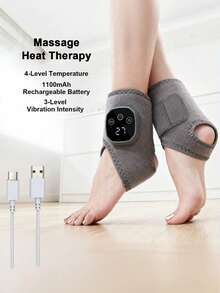 Teckwe The Electric Foot Massager Can Vibrate And Heat The Ankle And Ankle, Relaxing The Ankle Joint.(Battery Capacity: 1100mAh) - Multicolor - View 5