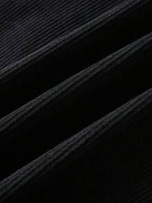 ROMWE MEN Street Life Men's Star Print Drawstring Waist Pocket Shorts - Black - View 6