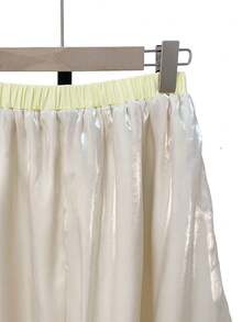 GlowEve Ladies Weave Summer Skirts For Vacation - Apricot - View 3