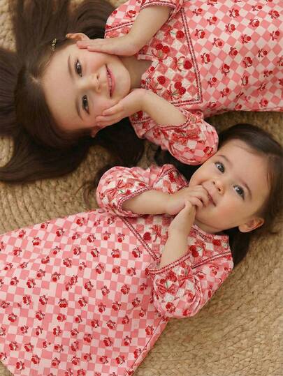 Floral Arabian Robe, Elegant Floral Collar, Casual And Simple Traditional Long-Sleeved Arabian Dress, Suitable For Spring And Summer Wear, Elegant And Dignified Long-Sleeved Dress, Prayer Robe, Comfortable And Casual, Vacation Style, Dignified Kaftan Robe, Children's Arabian Robe, Baby Girl Jalabiya Baby Girl Clothes Baby Arabic Clothing Muslim Baby Girl Clothes Baby Girl Valentines Outfit