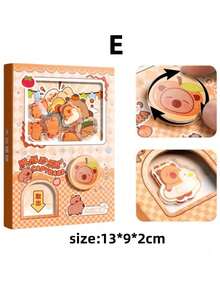 1 buah Buku Catatan Bertema Mesin Penjual Kapsul (80 Halaman), Interior Berwarna Penuh, Menampilkan Kelinci, Panda, Kucing Shiba, Capybara, Memo Pad Saku Kartun & Kreatif, Buku Catatan Kartun Lucu 64K, Jurnal Saku Alat Tulis yang Menyenangkan - MultiWarna - View 12