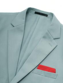 Manfinity Bizformal Men Suits - Teal Blue - View 8