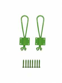 Joivida 2个/4个创意设计金属墙钩，4色多巴胺色挂钩，优雅北欧风格衣架，顶部和底部均有双槽设计，非常适合家庭收纳、酒店装饰和时尚店铺展示。简约美学，是情人节和斋月的理想礼物，也是衣架的理想之选。 - 彩色 - 查看 13