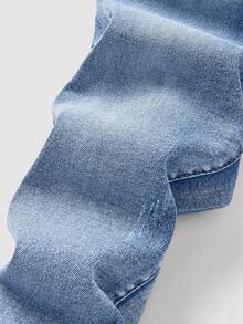 SHEIN Tween Boy Casual Everyday Versatile Washed Denim Jeans - Light Wash - View 3